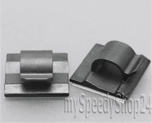 20x Kabelhalter Klebesockel für Kabelbinder Kabelclip Kabelklemme selbstklebend - Bild 1 von 1