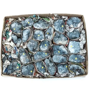 Madagascar Blue Celestite Cluster Flat 2"-4" Gemstones Wholesale Lots Bulk Gems - Picture 1 of 11