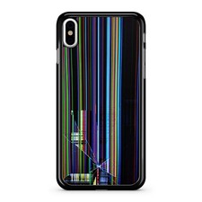 Cracked Smashed Broken Glass No Signal TV Colourful Cool Fine Phone Case Cover