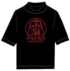 Disney Star Wars Boys Shield Rash Guard Black - Picture 1 of 3