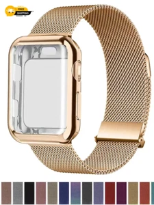 Case+Milanese Loop for Apple Watch Band 44Mm 38Mm-42Mm-40Mm Metal Magnetic Bands - Picture 1 of 52