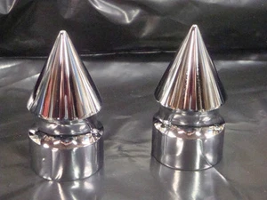 HARLEY SPRINGER CHROME FRONT AXLE SPIKES softail heritage 2001 - 2011 bobber #20 - Picture 1 of 1