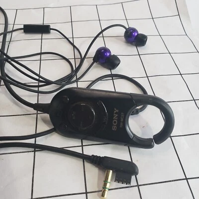 Controle remoto RM-MC27 para Sony CD MD player walkman-universal com fones de ouvido roxos - Imagem 1 de 4