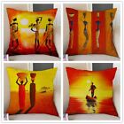 Abstract Africa Painting African Lifestyle Sofa Decorative Pillow Cushion Cover