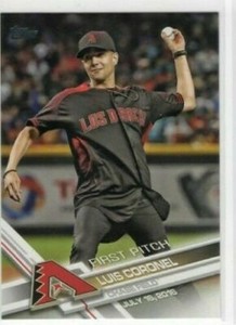 Luis Coronel 2017 Topps Series 1 First Pitch #FP-13 Arizona Diamondbacks