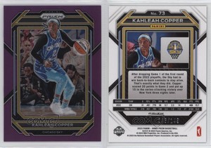 2023 Panini Prizm WNBA Purple Prizm /149 Kahleah Copper #73