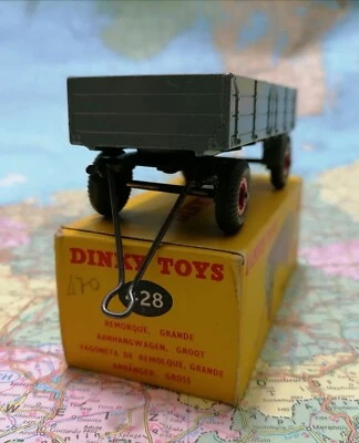 LARGE FODEN Trailer - Vintage Scala 1/50 , Dinky toys 428 , England 1960 - Immagine 1 di 4