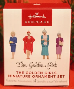 Hallmark 2024 The Golden Girls Keepsake Ornaments Mini Set of 4 Miniature NIB - Picture 1 of 3