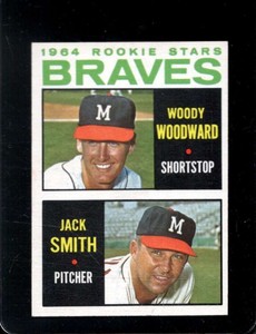 1964 TOPPS #378 WOODY WOODWARD/JACK SMITH EXMT (RC) BRAVES ROOKIES *X62070