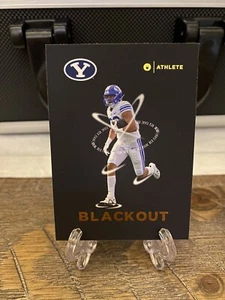 2023 Onit Athlete Isaac Rex BYU Cougars Gold Blackout Brigham Young University - Picture 1 of 2