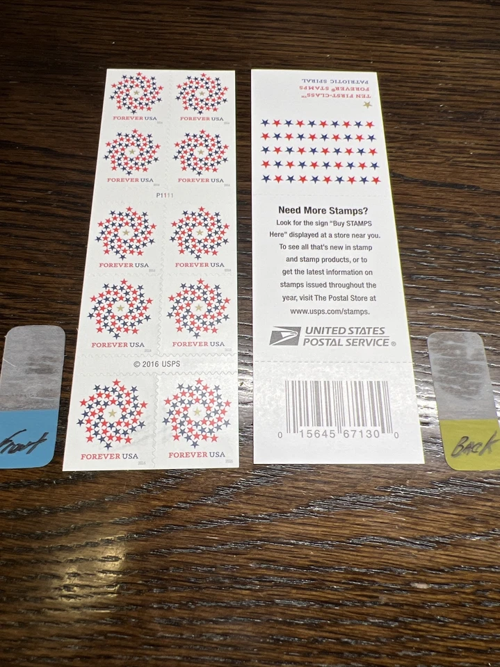 Scott  #5131...Forever...Patriotic Spiral...Booklet Of 10 Stamps MNH-2016-US - Image 1 of 1