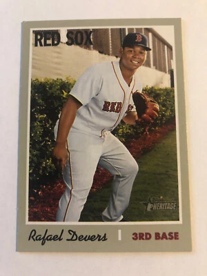 Rafael Devers 2019 Topps Heritage #163 Boston Red Sox - Image 1 of 2