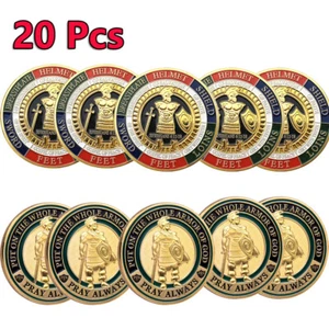 20 Stück Put On the Whole Armor Of God Gedenkmünze Challenge Münze Sammeln Münze - Bild 1 von 11