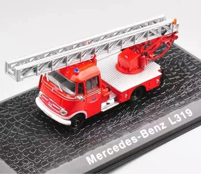 ATLAS Mercedes-Benz L319 Fire Truck 1/72 Diecast Model CompletedMiniatureVintage - Image 1 of 4
