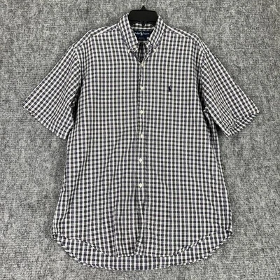Ralph Lauren Blake Mens L Button Down Relaxed Fit Plaid Shirt Business Casual - Image 1 of 4
