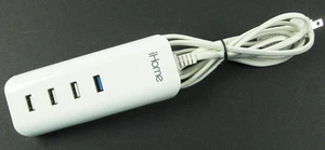 4 Ports USB Charging wired Station Hub Power Adapter Charger for Phone Tablet - Picture 1 of 4