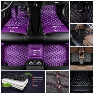 Fit For Cadillac Car Floor Mat Trunk Carpet Cargo Liner Waterproof PU Auto Rug Foto 1 de 4