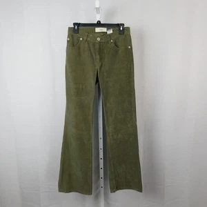 Gap Cotton Flare Corduroy Pants Women's Size 4 Regular, Olive Green #3947 - Picture 1 of 9