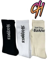 Kendrick Lamar Oklama 3 Pack Crew Socks The Big Steppers 2022 Tour - Picture 1 of 1