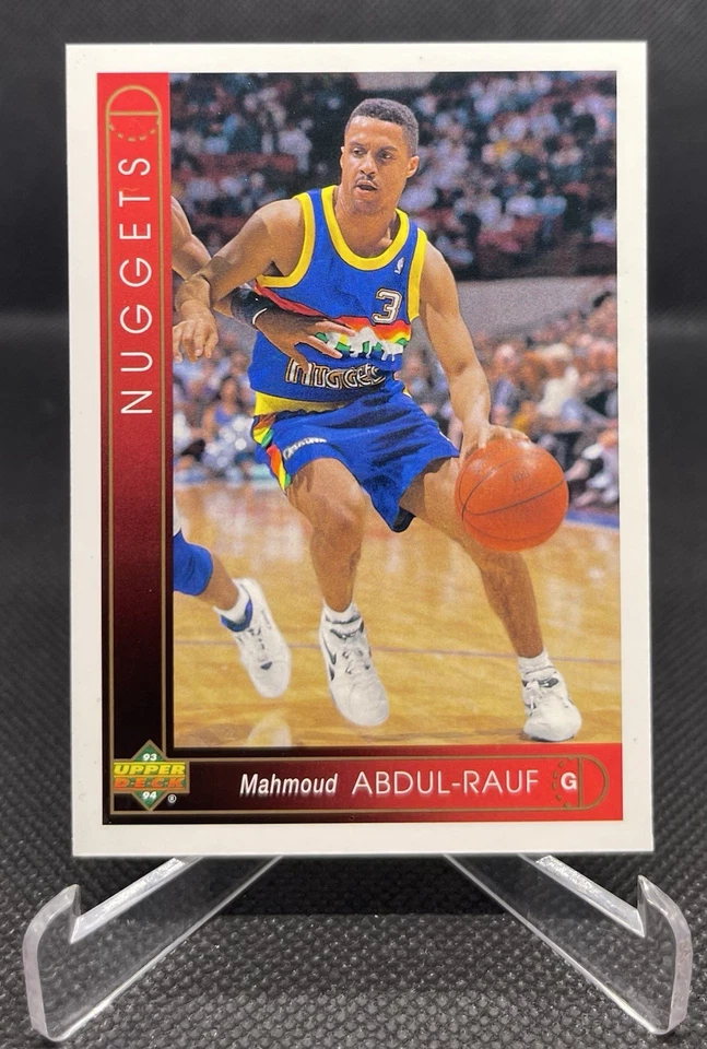 1993-94 Upper Deck Mahmoud Abdul-Rauf #44 Denver Nuggets - Image 1 of 2