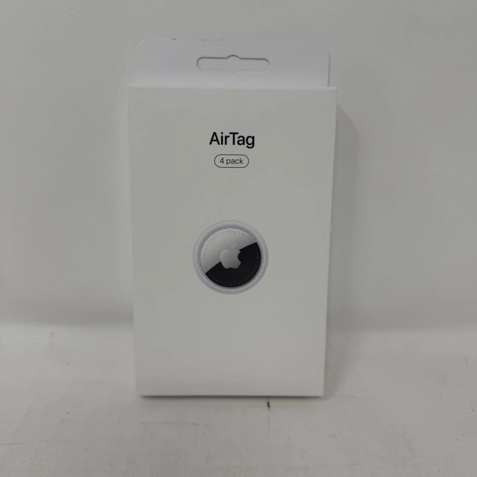 Paquete de 4 dispositivos de seguimiento Apple AirTag - MX542LL/A - A2187 - OEM - Nuevo - Caja sellada Foto 1 de 1