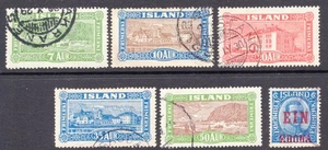Iceland 144-148, 150 Used 1925-26 issue sets CV $55.45 - Picture 1 of 1
