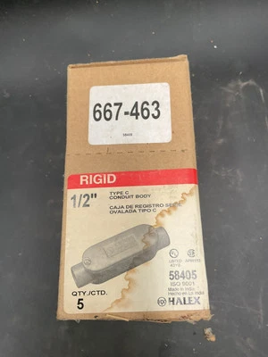 1/2” Conduit Body Ridgid 5 Pack - Image 1 of 4