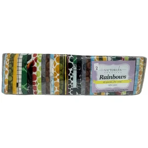 Rainbows 40 x 2 1/2" Strips 44" Long by Victorian Textiles (#2) - Imagen 1 de 2