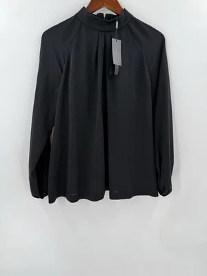 Blusa NUEVA CON ETIQUETAS Robert Rodriguez Verónica Ilusión Espejo Cuello Simulado Espalda Abierta PEQUEÑA Foto 1 de 4