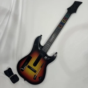 Nintendo Wii Guitar Hero World Tour Sunburst Guitar Red Octane 95455.805 Tested - Picture 1 of 14