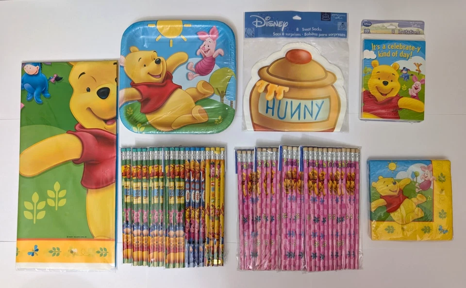 Disney Winnie The Pooh Party Package  New - Image 1 of 1