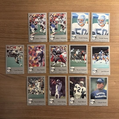 1988 Pacific Seattle Seahawks 13-Card Team Set Krieg Warner Knox - Image 1 of 4