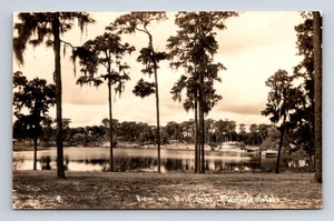 RPPC Golf Course Links & Lake at Altamonte Hotel Altamonte Springs FL Postcard - Picture 1 of 4