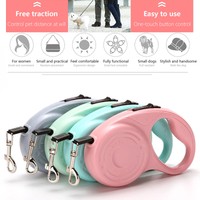 Automatic Retractable Dog Leash Pet Collar Heavy Duty Walking Lead Traction Rope
