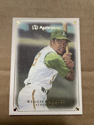 2007 UD Masterpieces #89 Reggie Jackson Oakland A's Linen - Image 1 of 4