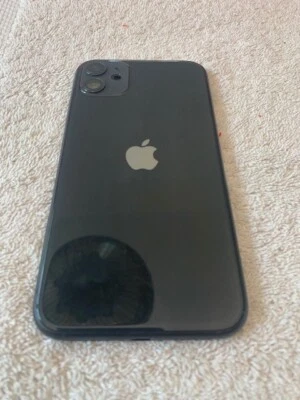 Apple iPhone 11 rear back glass housing chasis Black ( B ) - Image 1 of 4