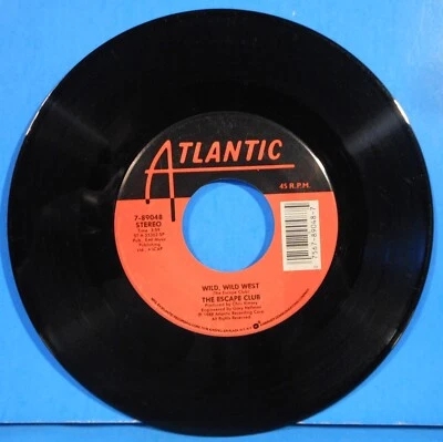 THE ESCAPE CLUB WILD, WILD WEST ~  WE CAN RUN 7" 45 RPM 1988 PLAYS GREAT! VG!!A - Image 1 of 2