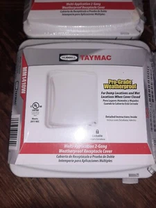 4x Hubbell Taymac Pro-Grade Receptacle Cover Weatherproof 2-Gang Weather - Picture 1 of 4