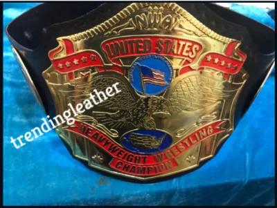 NWA UNITED STATES HEAVYWEIGHT BELT IN 2MM Brass Foto 1 de 4