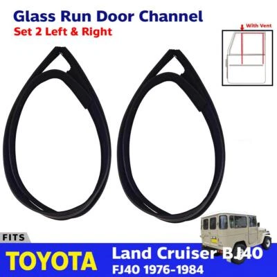 Front Glass Channel W Vent model Fits 76-1984 Toyota Land Cruiser FJ40 3XR2 - Imagem 1 de 4