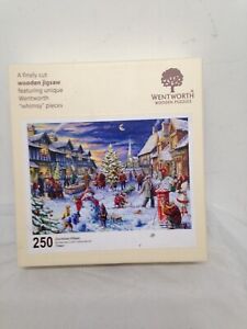 Wentworth wooden jigsaw puzzle 250 pieces Christmas Village Complete (H12)