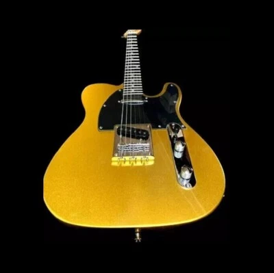 NUEVO COZART LIGERO SÓLIDO 6 CUERDAS TL. GUITARRA ELÉCTRICA GOLD SPARKLE Y GIGBAG. Foto 1 de 4