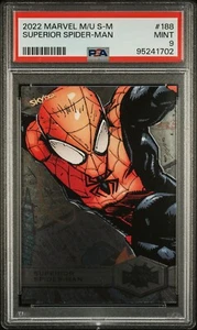 SUPERIOR SPIDER-MAN PSA 9 2022 Skybox Marvel Metal Universe Spider-Man #188 C2 - Picture 1 of 2