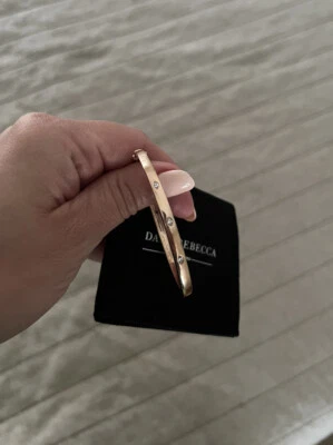 НОВЫЙ браслет Dana Rebecca Designs Alexa Jordyn инкрустация маркиза, 14K RG - Изображение 1 из 4