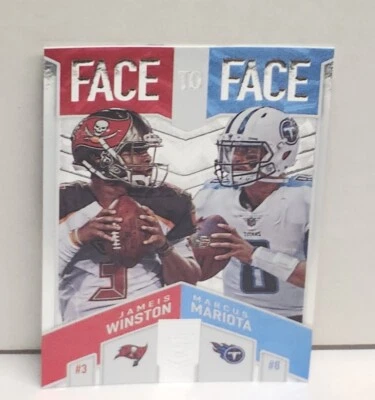 WINSTON / MARIOTA 2018 Donruss Elite Face 2 Face ~ #'d /299 ~ BUCCANEERS TITANS - Image 1 of 2