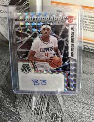2021-22 Mosaic Brandon Boston Jr Rookie Mosaic Prizm Auto RC #RAM-BBJ Clippers - Image 1 of 2