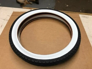 Goodyear Tread 20x2.125 Bicycle WHITE WALL Tires Schwinn Monark & All Models - Picture 1 of 4