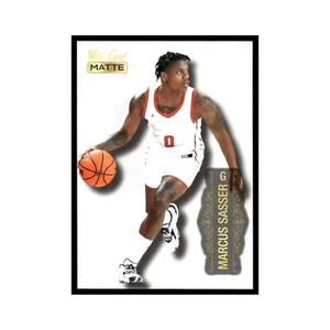 Marcus Sasser 2022 Wild Card Matte #MB-56 Basketball Card NM - Foto 1 di 3