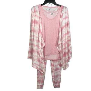 Roudelain Cardigan, Tank Top & Jogger Pants Pajama Set small - Bild 1 von 9