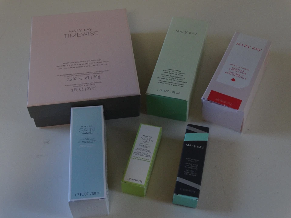 Mary kay time sabio exfoliante labial bálsamo pie pierna loción arcilla máscara desinfectante de manos Foto 1 de 4